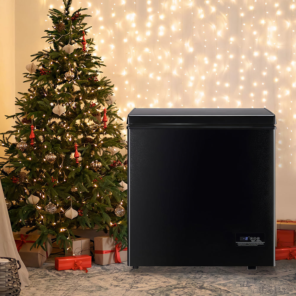 5.0 Cu.Ft Deep Chest Freezer with Digital Temp Control & Basket for Home or Garage