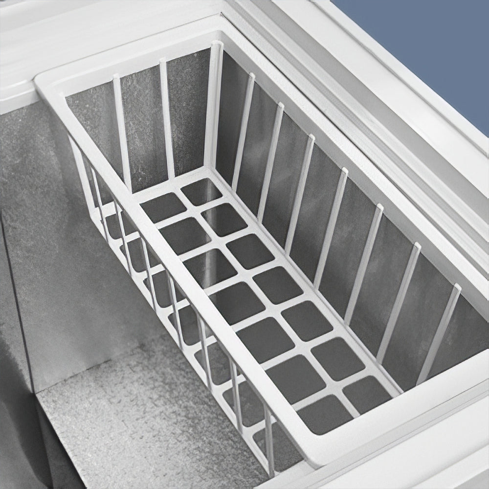 4.2 Cu.Ft Chest Freezer with 7-Level Temp Control & Basket, Energy Saving Quiet