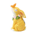 Solar Rabbit Garden Statue Resin Outdoor Decor for Yard and Lawn