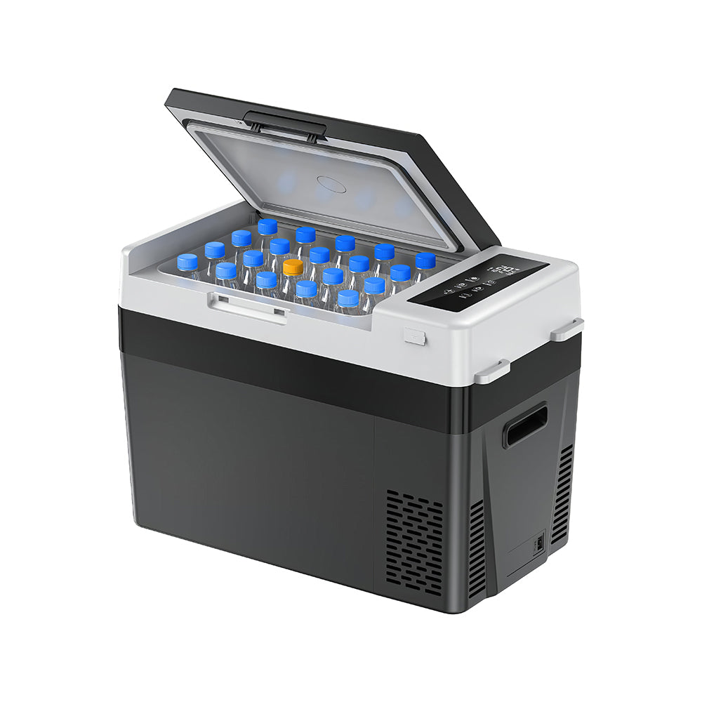 12V Car Fridge Freezer 25QT Portable Compressor Cooler -4°F~68°F for Camping & Travel