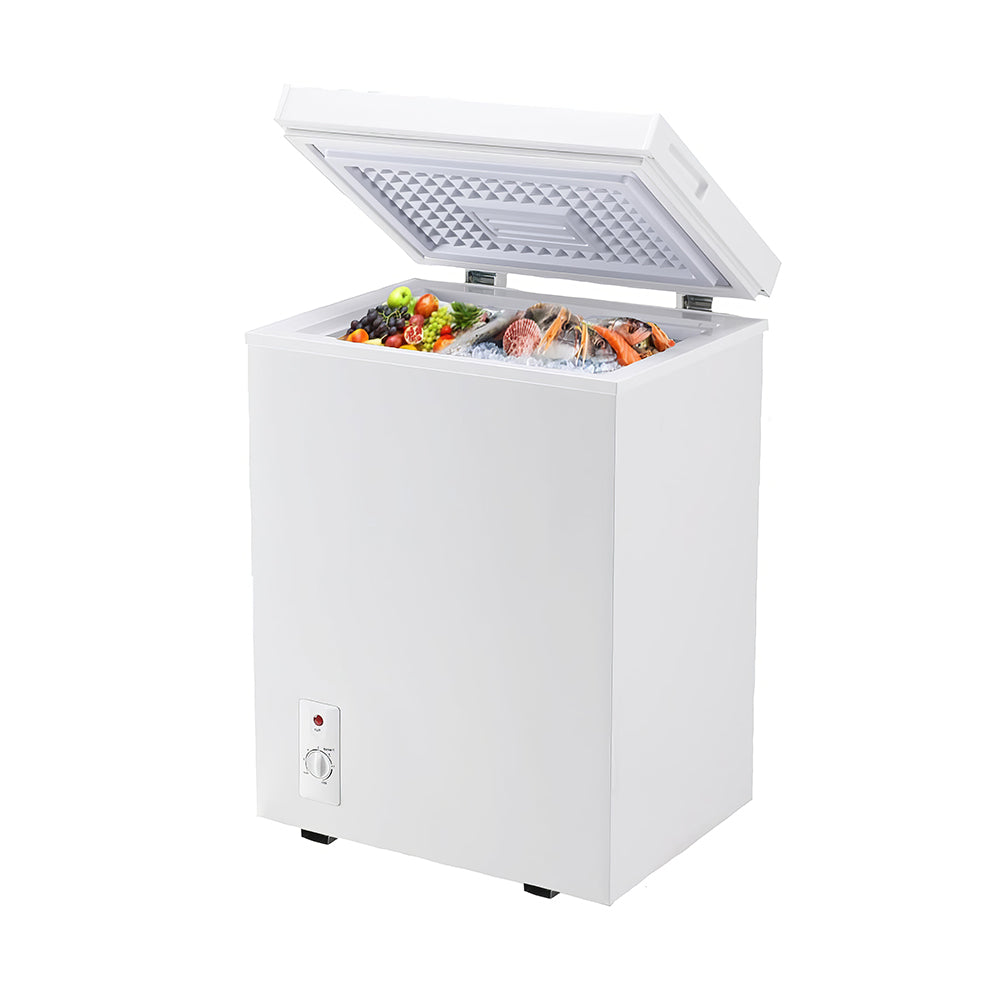 5.0 Cu.Ft Chest Freezer with Adjustable Temp & 2 Baskets, Compact Deep Freezer