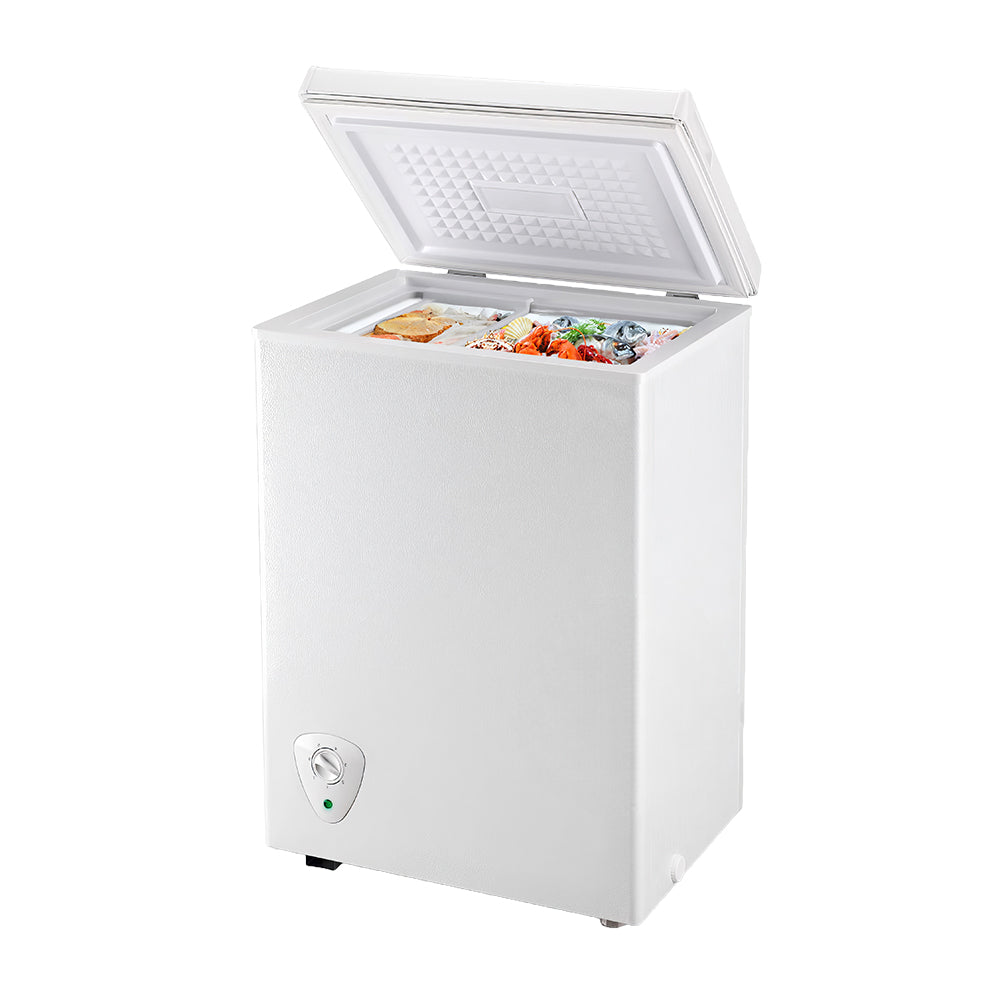 3.5 Cu.Ft Small Chest Freezer, Adjustable Thermostat, Energy Saving