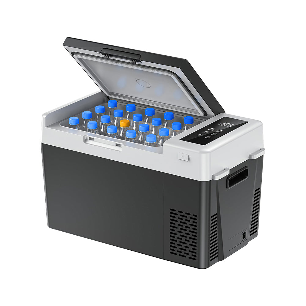 12V Car Fridge Freezer 25QT Portable Compressor Cooler -4°F~68°F for Camping & Travel