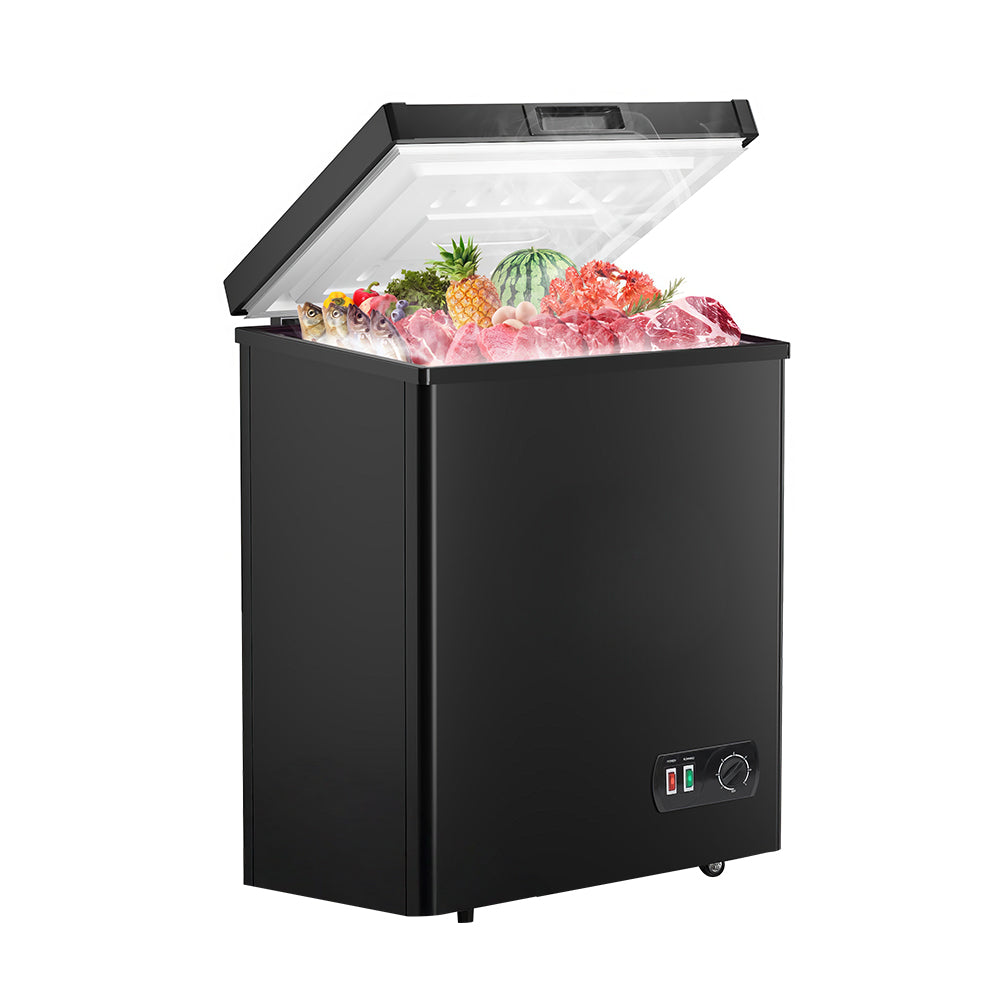 4.2 Cu.Ft Chest Freezer with 7-Level Temp Control & Basket, Energy Saving Quiet