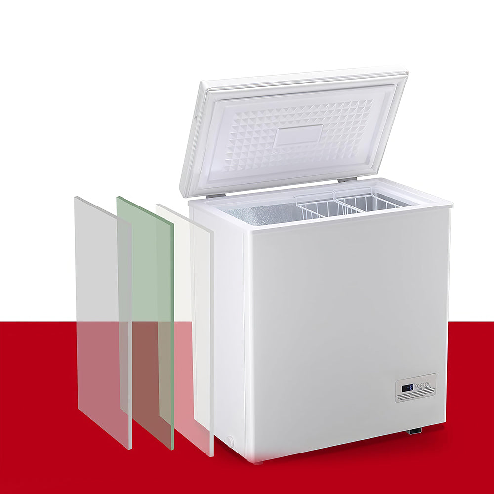 3.5 Cu.Ft Chest Freezer with Digital Temp Display & Removable Basket