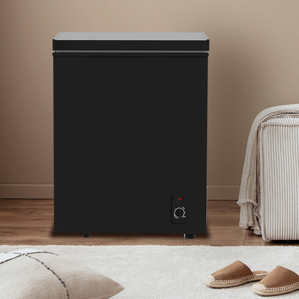 3.5 Cu.Ft Chest Freezer with Turbo Freeze & Basket, Energy-Efficient Quiet