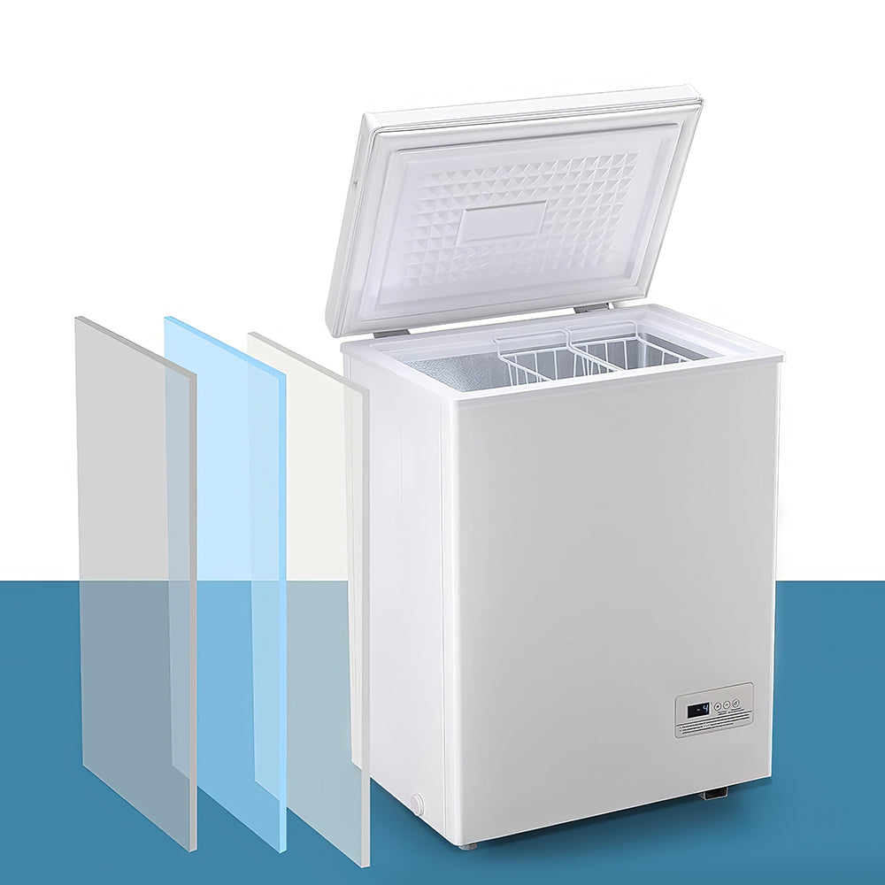 3.5 Cu.Ft Chest Freezer with Digital Temp Display & Removable Basket